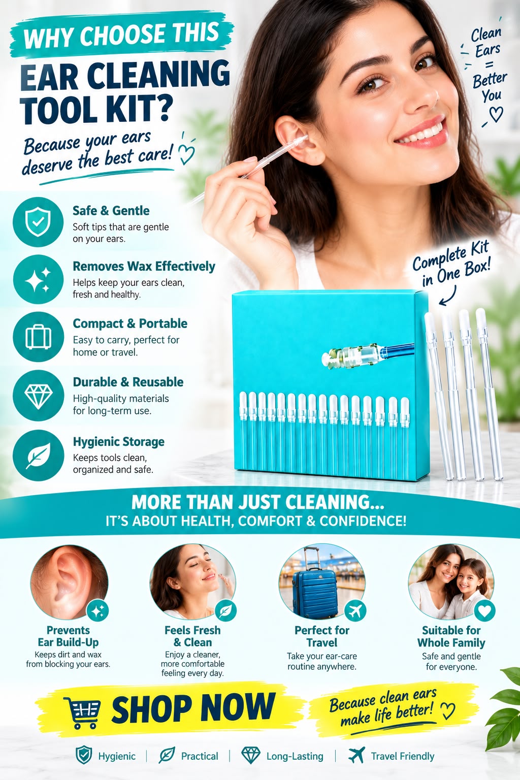 Ear Wax Cleaner Stick 24pcs (Pack of 1)